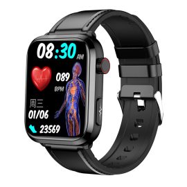 Coupon ET210 1.91inch HD Screen bluetooth Call Heart Rate Blood Pressure Blood Lipid SpO2 Monitor ECG Blood Glucose Uric Acid Measurement HRV AI SOS Sleep Monitoring Multi sport Modes Music Playback IP67 Waterproof Smart Watch
