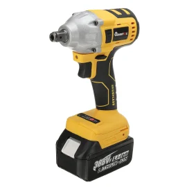 Coupon MUSTOOL 800N.M 1/2″ 388VF 6000mAh Electric Wrench Brushless Motor Woodworking Tool with/without Battery – two battery & EU plug