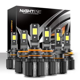 Coupon NightEye Auto Lighting A315-S4 2PCS Car LED Headlight Bulb 15,000LM/PAIR LED Front Headlamp 6500K White IP68 Waterproof