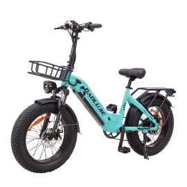 Coupon BAOLUJIE FF-DP2003 48V 12Ah 500W 20*4.0inch Eelctric Moped Bicycle 65KM Mileage Range 150KG Max Load Electric Bike