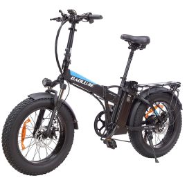 Coupon BAOLUJIE FF-DZ2001 48V 12.5Ah 500W 20*4.0inch Folding Electric Moped Bicycle 35KM Mileage Range Max Load 150KG Max Load Electric Bike