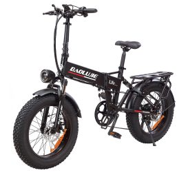 Coupon BAOLUJIE FF-DZ2005 48V 12Ah 500W 20*4.0inch Folding Electric Moped Bicycle 60KM Mileage Range 150KG Max Load Electric Bike