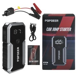 Coupon POPDEER PD-J01 20000mAh 2500A Car Jump Starter Power Bank With LCD Display Dual USB DC Output