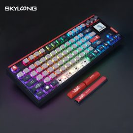 Coupon SKYLOONG GK87 PRO Spartan Mechanical Keyboard Triple Model Gateron 3.0 Switch PBT Hot Swap Knob RGB Backlit Gasket Gamer 2.4G Bluetooth Wireless Gaming Keyboard