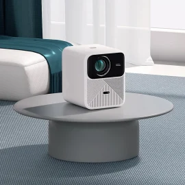 Coupon Wanbo Mozart1 Smart Projector Physical 1080P 900Ansi Lumens Android System 2+32GB Storage Dual WIFI6 Auto Focus Auto Keystone Correction Full Closed Optical 8Wx2 full-range sealed sound chamber Speaker Home Cinema – European Version