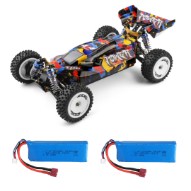 Coupon Wltoys 124007 Several Battery 1/12 2.4G 4WD Brushless RC Car 75km/h Off-Road Speed Racing Vehicles Models RTR Toys
