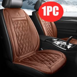 Coupon 12-24V Universal Single Car Seat Heated Cushion Electric Heating Pad Winter Seat Warmer Cover Car Heating Pad