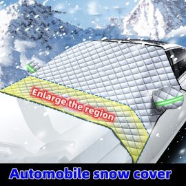 Coupon Car Protection Half Cover Thick Snowproof Windshield Sun Shade Car Windshield Hood Protection Cover Anti-Frost Sunshade Protector