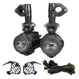 Coupon Front Motorcycle LED Auxiliary Fog Spot Lamp Aluminum Alloy With Light Protector Guard Cover Harness For BMW R1200GS ADV F800G