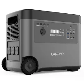 Coupon LANPWR D5 2500W Portable Power Station 2160Wh LifePo4 Solar Generator 15W Wireless Charging 14 Outlets 65 Mins AC Fast Charging for Balcony Solar System, Camping, RV Trip, Outdoor Party, Home Use