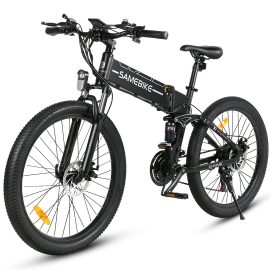 Coupon SAMEBIKE LO26 II FT 12.5Ah 48V 500W(Max 800W) 26 Inches Moped Electric Bike Smart Folding Bike 80 90km Mileage Max Load 100kg With EU Plug Dual Dics Brake