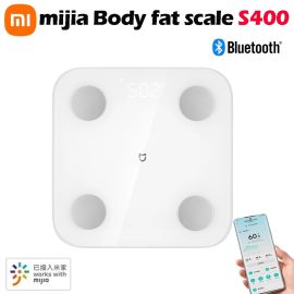 Coupon XIAOMI Mijia MJTZC01YM Body Fat Scale S400 Dual Frequency Bioelectrical Impedance 25 Health Metrics Analysis Heart Rate Monitor Multi-User Memory & Bluetooth 5.0 App Functionality