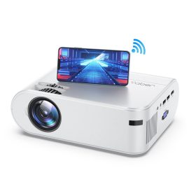 Coupon Yaber Buffalo U2 Native 720P Entertainment LCD Projector with Projector Screen Wireless Projection Electrical Keystone Correction Home Theater