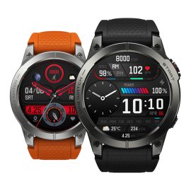 Coupon Zeblaze Stratos 3 Premium GPS Smart Watch 1.43 inch Ultra 466*466 Pixels HD AMOLED Display Built-in GPS Hi-Fi Bluetooth Phone Calls BT5.3 IP68 Waterproof Smart Watch