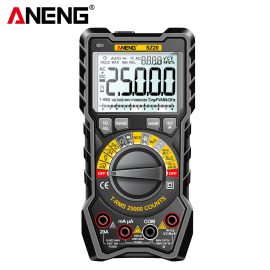 Coupon ANENG SZ20 High Accuracy Multimeter with Screen Backlight NCV Induction Dual Fireproof Fuse AC DC Voltage Detection up to 25000 Range Ideal for Electricians Technicians DIY
