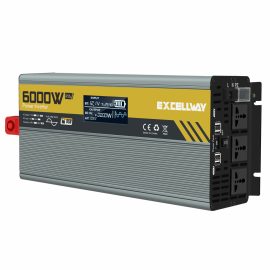 Coupon Excellway 1000-6000W(Peak) Car Power Inverter 220V 60Hz DC 12V/24V Converter with LCD Display Dual AC Outlets Dual USB Car Charger for Car Home Laptop Truck – 24V 3000W