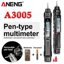 Coupon ANENG A3005 Digital Multimeter Pen Type 4000 Counts Professional Meter Non-Contact Auto AC/DC Voltage Ohm Diode Tester For Tool