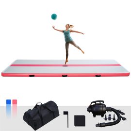 Coupon Funwater 13ft Inflatable Air Gymnastic Mat,4 inches Thickness Air Tumble Track with Electric Air Pump,Dubrable Material Air Mat for Home Use or Training or Cheerleading or Yoga or Water