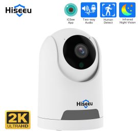 Coupon Hiseeu 2MP or 4MP Indoor WiFi IP Camera 360 Panoramic Intelligent Auto Tracking Two way Audio Remote Phone APP Viewing H.265 Wireless Home Security Camera