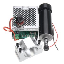 Coupon Machifit ER11 Chuck CNC 500W Spindle Motor with 52mm Clamps and Power Supply Speed Governor