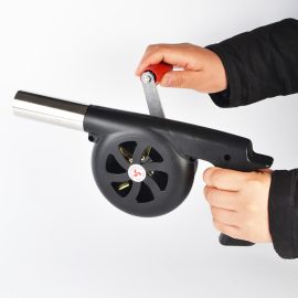 Coupon Outdoor Barbecue Fan Hand-cranked Air Blower Portable BBQ Grill Fire Bellows Tools Picnic Manual Barbecue Camping Accessories