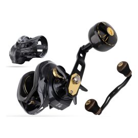 Coupon 1pc 16kg Drag Power Baitcasting Reel Left/Right Hand Fishing Reel 6.5:1 High-Speed Gear With Replacement Handle Carbon Fibre Shooting Fishing Reel