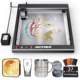 Coupon ACMER P2 33W Laser Engraver Cutter Engraving at 24000mm/min Cut 25mm Acrylic iOS Android App Control No DIY No Installation