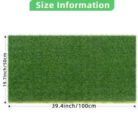 Coupon Artificial Grass Turf Spring Grass Realistic Artificial Grass Rug 20mm Height Natural Looking Grass Mat TPR Back for Garden Lawn Landscape Indoor Outdoor