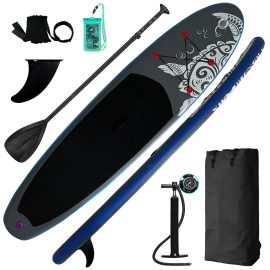 Coupon Funwater 335cm Inflatable Stand Up Paddle Board with Adjustable Paddle Pump Travel Backpack Leash Waterproof Bag Adult Paddle Board, SUPDSO1N