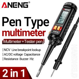 Coupon NEW ANENG Pen-Type Multimeter High Precision Quick Measurement AC/DC Voltage Resistance Capacitance Hz Frequency Tester Tool with Backlit Display NCV Line Breakpoint Lookup Portable Multifunction Electrical Device