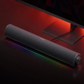 Coupon Xiaomi Redmi Computer Speaker Wired bluetooth Soudbar 4-Unit Drivers 5 Modes Audio Two-Channel Stereo DSP Chip RGB Light Knob-type Desktop Soundbar