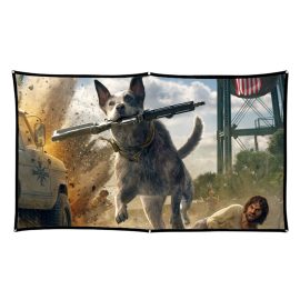 Coupon Bakeey 100/120Inch Easy White Projection Screen 16:9 Foldable Anti-wrinkle Wide-angle Screen for Outdoors Travelling Meeting