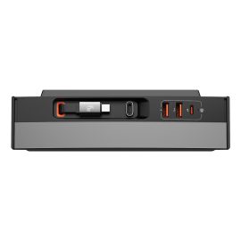 Coupon Baseus T Space 45W Dock for Tesla Expandable Dock with 1M Retractable Cable 4 Port Expansion Fast Charging