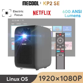 Coupon Mecool KP2 SE Projector 1080P Netflix Certified Linux OS 600ANSI Lumens 5G WIFI Electric Focus Home Theater – EU Plug