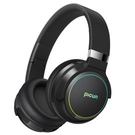 Coupon Picun B2 bluetooth Headset Wireless Headphone 40mm Units Deep Bass 3D Stereo 1000mAh Battery Colorful Light Folding Over-Ear Headset