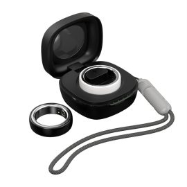 Coupon Rogbid R2 Ceramic Smart Ring Wireless Charge with Charging Compartment Heart Rate Blood Oxygen SpO2 Monitor Sleep Monitoring IP68 Waterproof Smart Ring