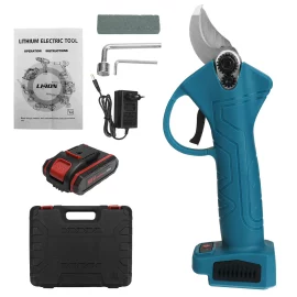 Coupon VIOLEWORKS 88VF Cordless Pruner Electric Pruning Shears with Lithium-ion Battery Efficient Fruit Tree Bonsai Pruning Branche Cutter – Red with 2 Batteries