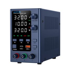 Coupon WANPTEK Regulated Power Supply with 0-160V Voltage 0-10A Current Multi-Function Protection Superior Stability Digital Display ideal for Diverse Electronics Application EPS3205/EPS3210/EPS6205/EPS1203/EPS1602