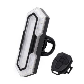 Coupon Wireless Bike Taillight 800mAh Battery Waterproof 5 Light Modes 180° Lighting Easily Installation with 120dB Horn Remote Control for Night Cycling