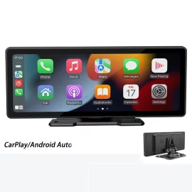 Coupon 10.26 inch Portable bluetooth Car MP5 Player HD Large Screen Wireless Carplay Car Radio Built-in 1W Speaker