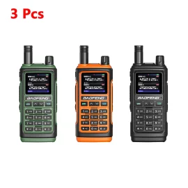 Coupon 3Pcs Baofeng UV-17 Pro GPS Handheld Walkie Talkie Six Bands Wireless Copy Frequency Flashlight Type-C Charger Ham Transceiver FM Radio