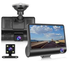 Coupon 4 inch IPS HD Screen Car DVR Dash Cam 1080P 2 Lens / 3 Lens Camera Night Vision With 170 Degree Rear View