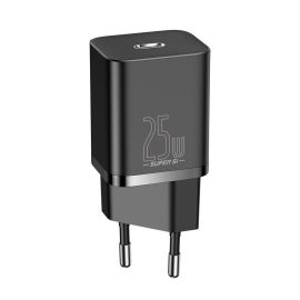 Coupon Baseus 25W 1-Port USB PD Charger 25W USB-C PD3.0 QC3.0 PPS Fast Charging Wall Charger Adapter EU Plug for iPhone 15 14 13 for Xiaomi 14pro for Samsung Galaxy S24 for Huawei Mate60 Pro
