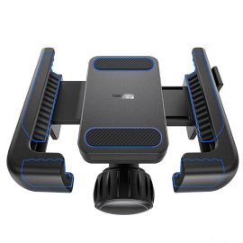 Coupon Baseus Phone Holder 5.7″-7.2″ Adjustable Phone Clip Stand Shockproof Portable Bike Holder Phone Bracket for Car Bicycle