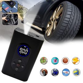 Coupon BIKIGHT 150PSI 4-in-1 Wireless Air Pump 80W Power 4000mAh USB Rechargeable LED Display 0.38KG Lightweight Mini Bike Pump for Car Bicycle Electric Scooter Basketball