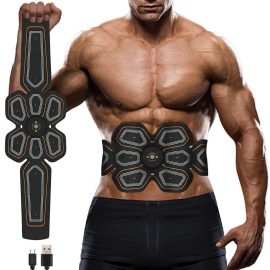 Coupon EMS Muscle Stimulator Abdominal Shaping Belt Muscle Exercise Instrument Abdominal Muscle Patch Fitness Equipment for Men Women’s Abdominal Arm Leg Home Office Exercise