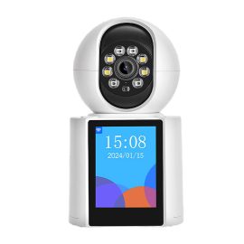 Coupon Guudgo 3MP 2.8 Inch IPS Screen Video Calling Camera Wireless PTZ IP Dome Camera Night Vision Humanoid Tracking Alarm Push Home Security CCTV Baby Monitor iCSEE APP Intercom Cameras with Remote Control