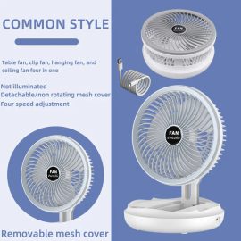 Coupon Mini Cooling Fan with Negative Ion Technology USB Powered Mechanical Timer Control Compact and Portable Ideal for Home and Office Use with Multiple Functions