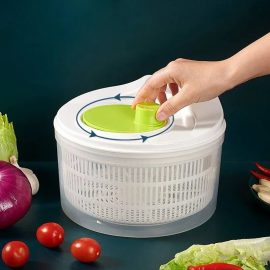 Coupon Multifunctional 5L Vegetable Dehydrator Centrifugal Inertia Design Drain Basket Easy Efficient Draining Kitchen Tool