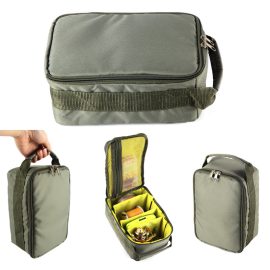 Coupon Portable Fishing Bag Multiple Compartments Fishing Line Reel Lure Hook Storage Handbag Large Capacity Fishing Storage Bags